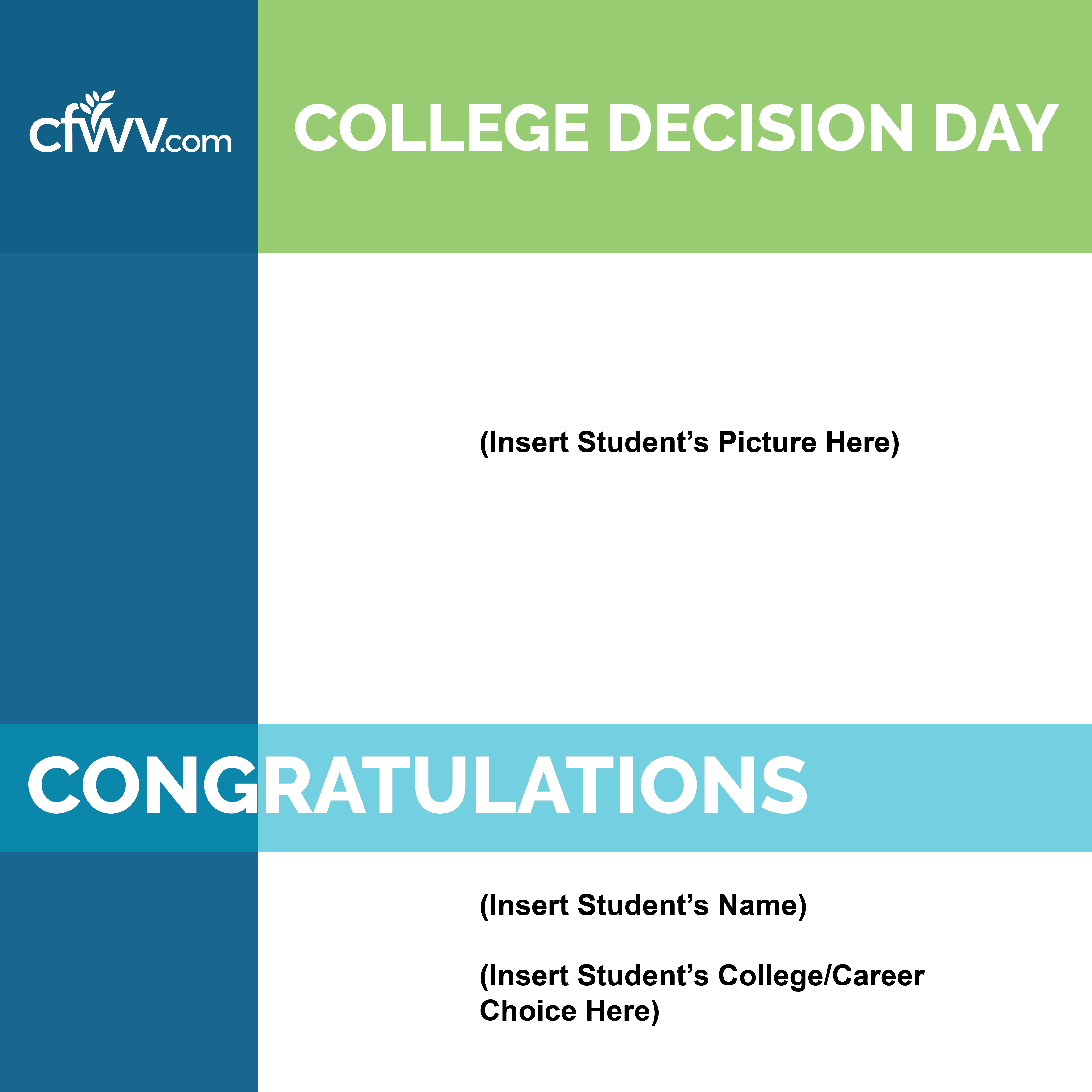 College Decision Day CFWV Connect